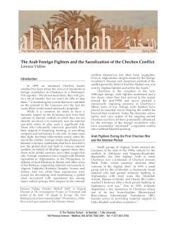 Arab Foreign Fighters and the Sacralization of the Chechen Conflict