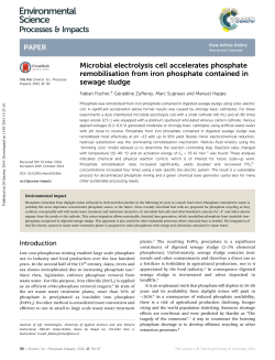 Microbial electrolysis cell accelerates phosphate remobilisation from