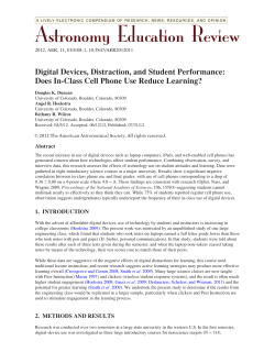 Astronomy Education Review - University of Colorado Boulder