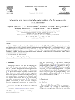 Magnetic and theoretical characterization of a ferromagnetic Mn(III