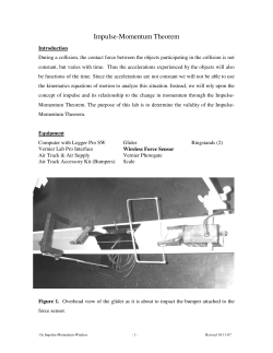 Impulse-Momentum Theorem