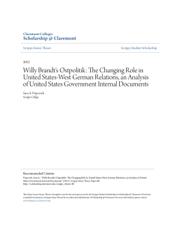 The Changing Role in United States