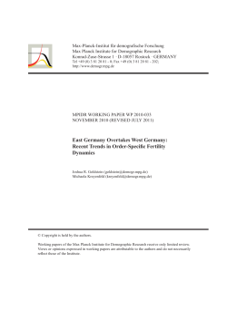 East Germany Overtakes West Germany