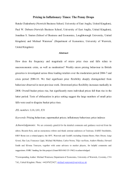 Pricing in Inflationary Times: The Penny Drops