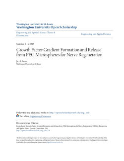 Growth Factor Gradient Formation and Release from PEG