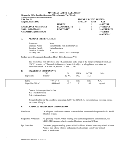 MATERIAL SAFETY DATA SHEET . Disper-Sul 90%