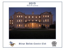 golf calendar - Fore Better Golf, Inc.