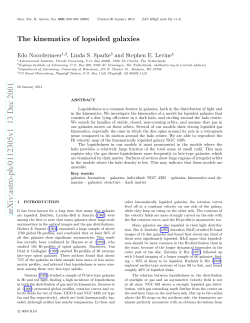 The kinematics of lopsided galaxies
