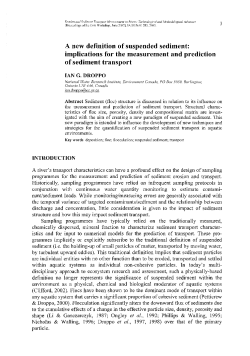 A new definition of suspended sediment
