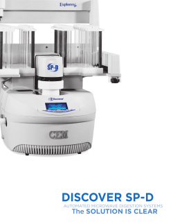 discover sp-d - CEM Corporation