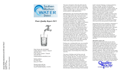 2013 CCR &ndash; Southern Madison - southernmadisonwaterdistrict