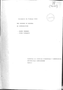 Documento de Trabajo 9510 THE ESSENCE OF BECKER - E
