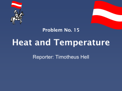 Heat and temperature