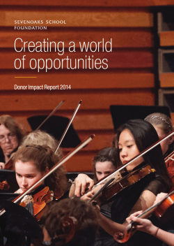 Creating a world of opportunities