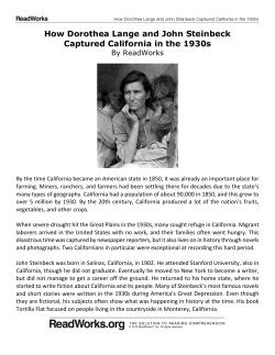 How Dorothea Lange and John Steinbeck Captured