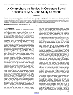 A Comprehensive Review In Corporate Social Responsibility: A