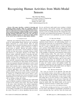 Recognizing Human Activities from Multi-Modal Sensors