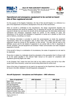 RP25 Operational and emergency equipment