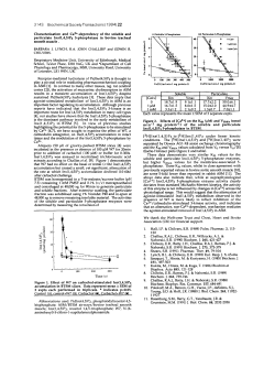 Characterisation and Ca2+-dependency of the soluble and