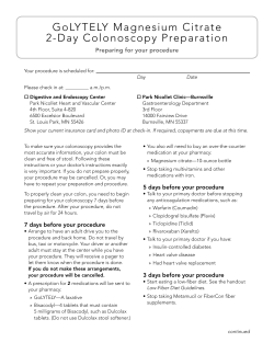 GoLYTELY Magnesium Citrate 2-day Colonoscopy