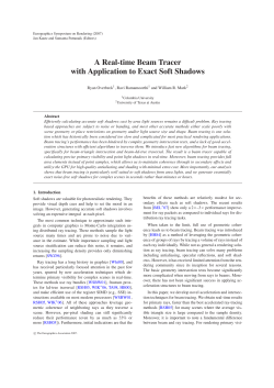 A Real-time Beam Tracer with Application to Exact Soft