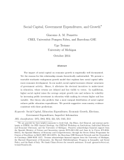 Social Capital, Government Expenditures, and Growth