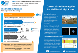 Pallas Product Information Sheet - Pallas Advanced Learning Systems
