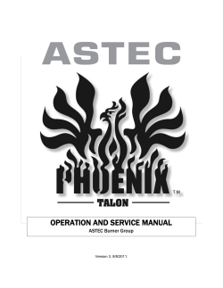 Phoenix&reg; Talon Burner Manual