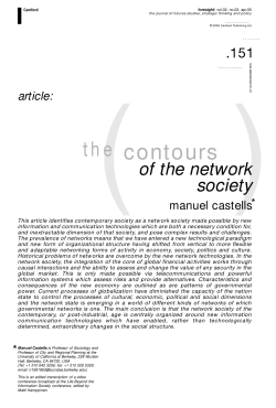 the contours of the network society