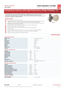 CompactLine Antenna, Ultra High Performance, Single Polarized, 1 ft