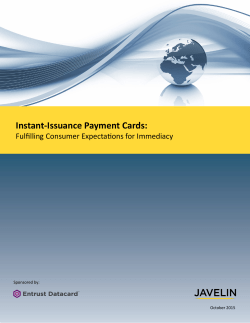Instant-Issuance Payment Cards