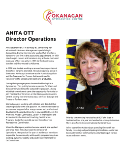 Anita Ott - Okanagan Gymnastics Centre