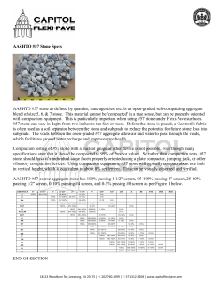 AASHTO #57 Stone Specs - Capitol Flexi-Pave