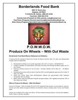 Borderlands Food Bank POWWOW
