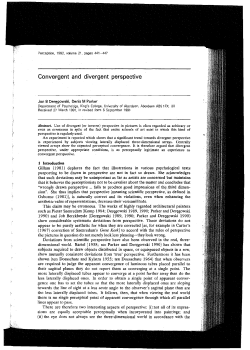 Deregowski (1992) Convergent and divergent
