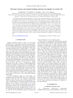 Electronic structure and chemical bonding anisotropy