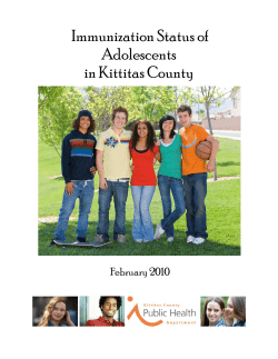 Immunization Status of Adolescents