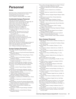 Personnel - Central Texas College
