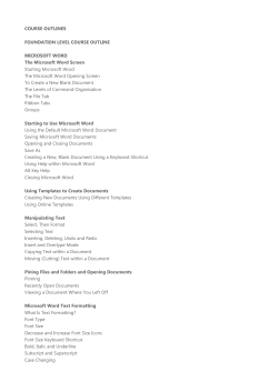 Microsoft Office for Beginner.