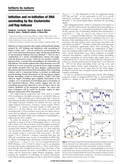 Initiation and re-initiation of DNA unwinding by the - ENS-phys