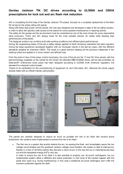 Gerdau Jackson TN: DC drives according to UL508A and OSHA