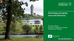 Technology and ageing across the lifecourse.