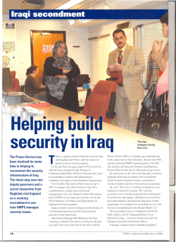 The Prison Service has been involved for some time in helping to