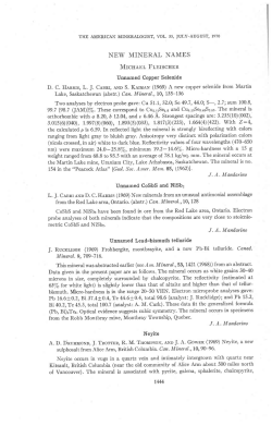 NEW MINERAL NAMES Mrcn.q.nr Fr