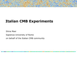 Italian CMB Experiments