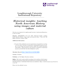 Historical insights: teaching North American History using images