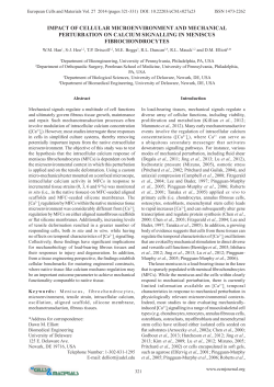 impact of cellular microenvironment and mechanical