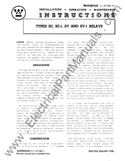 INSTRUCTIONS - Electrical Part Manual
