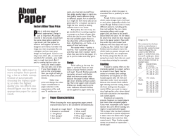 About Paper