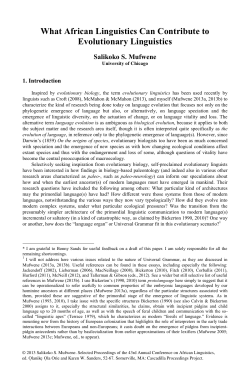 complete paper - Cascadilla Proceedings Project